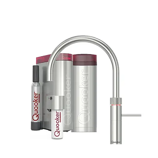 Fusion Round Set mit PRO3 Reservoir &amp; CUBE Voll-Edelstahl inkl. CUBE Filter Starter Paket FNRSST PRO3 CUBE2