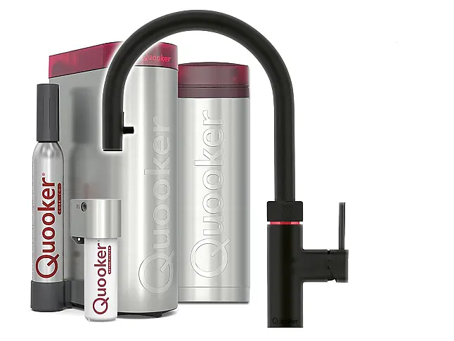 Quooker PRO3 &amp; CUBE | Flex BLK (Schwarz) inkl. Cube-Filter