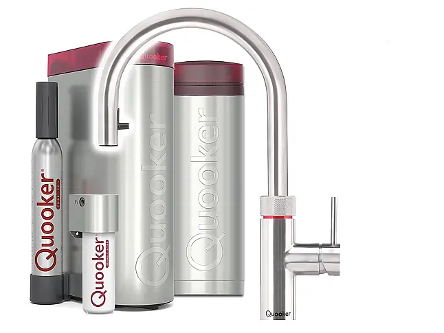 Quooker PRO3 &amp; CUBE | Flex RVS (Voll-Edelstahl) inkl. Cube-Filter