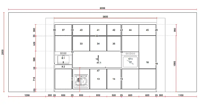 Moderne Planung für die offene Raumgestaltung