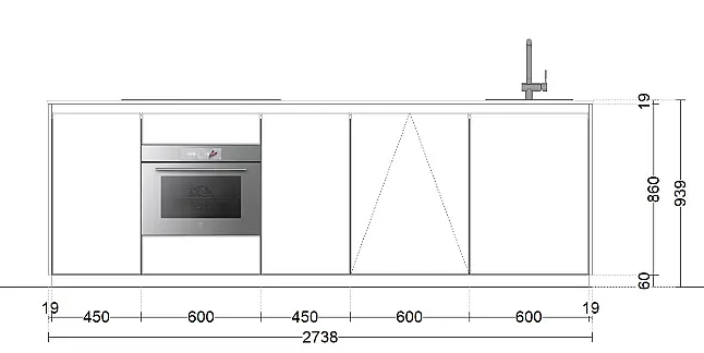 White - Die Luxuszeile mit Massivholz und besten Geräten von Gaggenau &amp; V-Zug | Aufbau flexibel möglich!