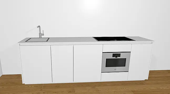 White - Die Luxuszeile mit Massivholz und besten Geräten von Gaggenau &amp; V-Zug | Aufbau flexibel möglich!
