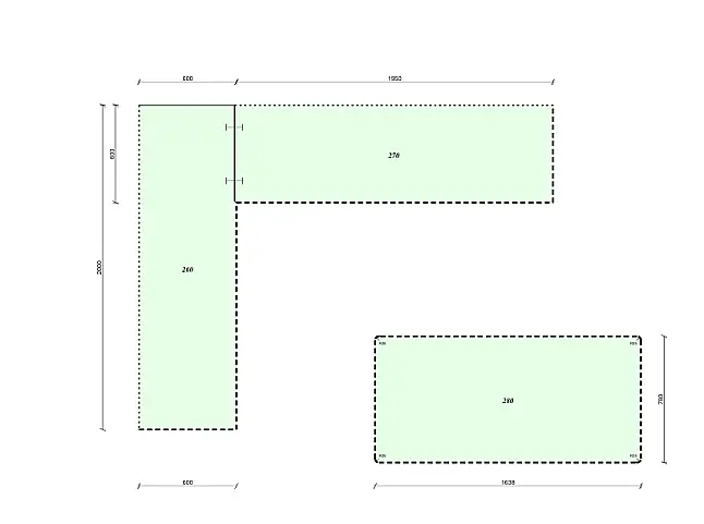 Einbauküche  UGL 51.160 Uni Gloss am Standort Korbach-Meineringhausen