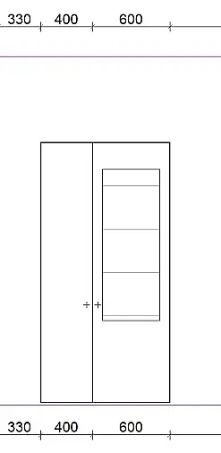 Elegante zeitlose Vitrine - toller Glasschrank mit indirekter LED Beleuchtung - Exklusives Messestück - sofort verfügbar