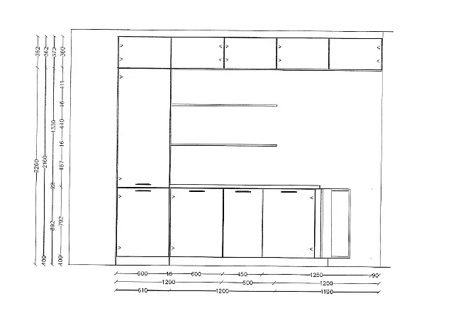 Exklusive Messeküche - Easytouch - Lacklaminat Weiß ultramatt