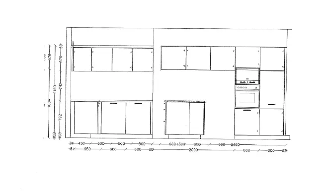 Exklusive Messeküche - Easytouch - Lacklaminat Weiß ultramatt