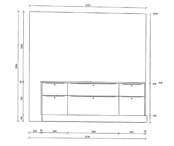 Elegante Insel Küche mit modernem Design