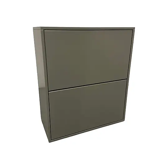 Hängeschuhschrank in Lack olivegrau PG 2 | B: 60,0 cm
