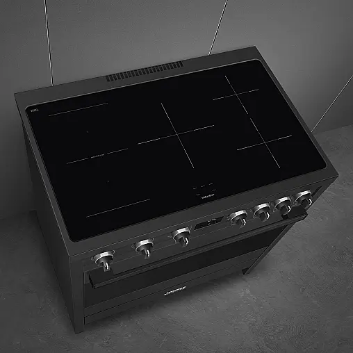 90cm breiter Standherd in Anthrazit | AUSSTELLUNGSSTÜCK