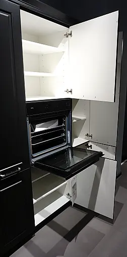 schwarz Seidenmatt lackiert