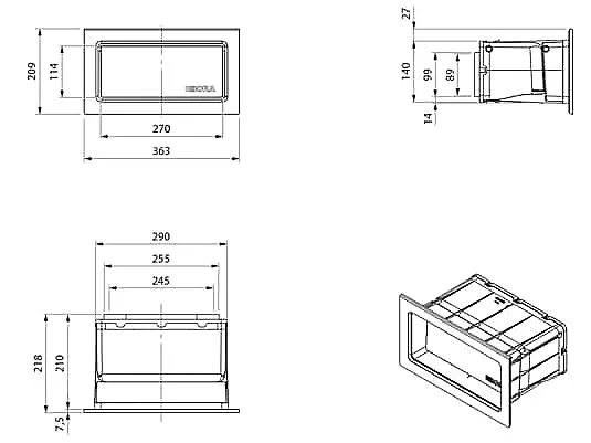 Bora Mauerkasten Eco3Box UEBF/1