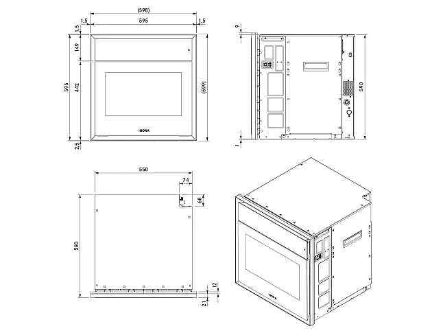 BORA X BO FlexBackofen (Dampfbackofen) – Unbenutztes Ausstellungsstück