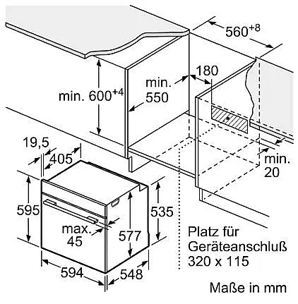 Bosch Serie 8 Einbau-Backofen 60 x 60 cm Schwarz