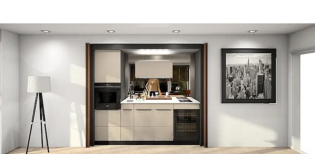 Pocketdoor Küche Top und Smartglas- Fronten