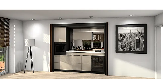 Pocketdoor Küche Top und Smartglas- Fronten