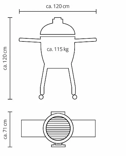 das Kamadogrill Basis-Modell