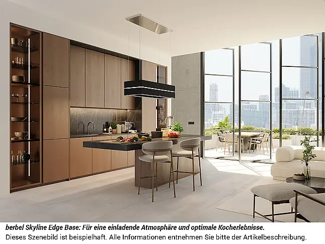 Berbel Skyline Edge Base BIH 120 SKE-B permalyt® Deckenlifthaube 120 cm Mattschwarz
