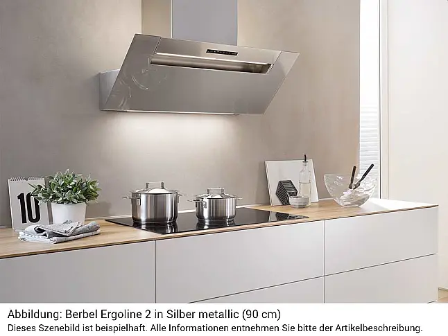 Berbel Ergoline 2 BKH 90 EG 2 Kopffreihaube 90 cm Silber metallic ( Kein Versand )