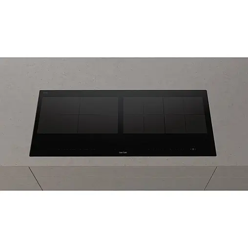 Panorama-Induktion 90×40 cm mit 4 Zonen, Bridge-Funktion und AutoRun+ Haubensteuerung. Originalverpackt. Neu.
