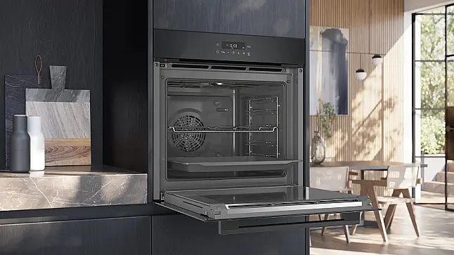 Siemens iQ300, Einbau-Backofen, 60 x 60 cm, Deep black inox HB272ABB0 (AS neu/unbenutzt)