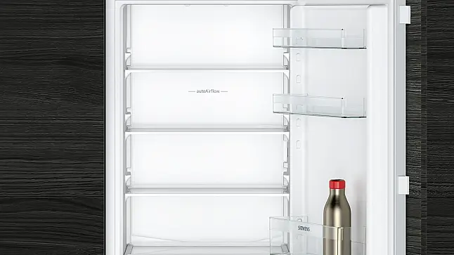 Siemens iQ100, Einbau-Kühl-Gefrier-Kombination mit Gefrierbereich unten, 177.2 x 54.1 cm, Flachscharnier KI86NNFE0 (AS21))