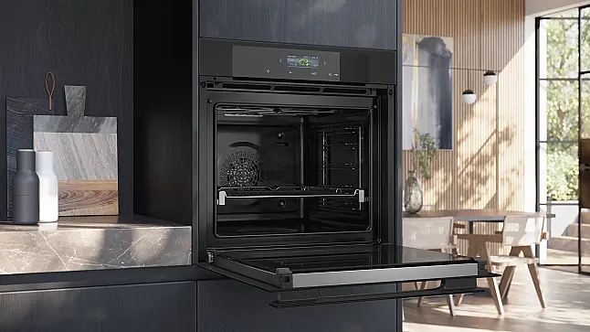 Siemens iQ700 Einbau-Backofen 60 x 60 cm Matt schwarz HB974GLM1 (Lager)
