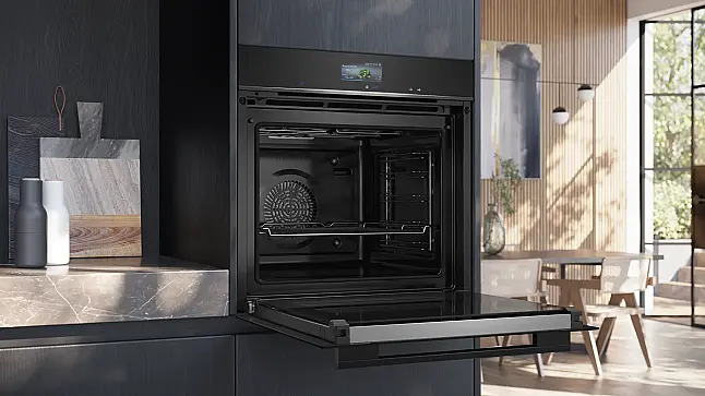 Siemens iQ700, Einbau-Backofen, 60 x 60 cm,Schwarz, Edelstahl HB776G1B1 (Lager/NB)