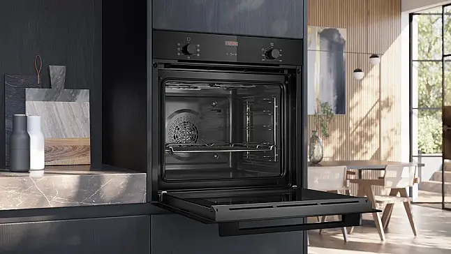 Siemens iQ300, Einbau-Backofen, 60 x 60 cm, Deep black inox HB213ABB3 (Lager/NB)