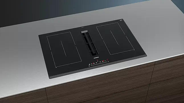Siemens iQ500, Kochfeld mit Dunstabzug (Induktion), 80 cm, Rahmenlos aufliegend ED851FQ15E (Lager)