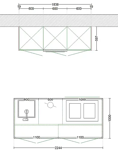 Design-Inselküche in Schreinerqualität mit toller Ausstattung! Top-Geräte von Gaggenau, V-Zug &amp; Liebherr|Eiche|Push-to-Open!