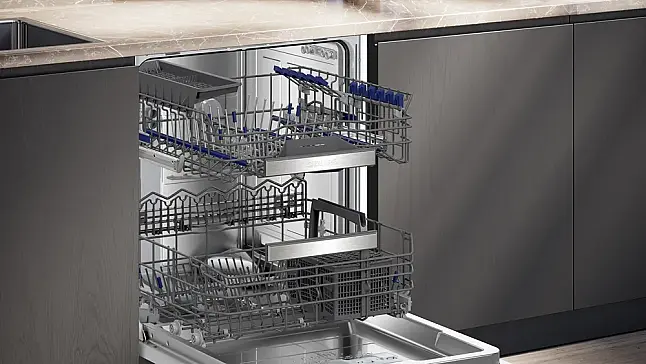 Siemens iQ300, Vollintegrierter Geschirrspüler, 60 cm, varioScharnier für besondere Einbausituationen SN73HX15UE (Lager)