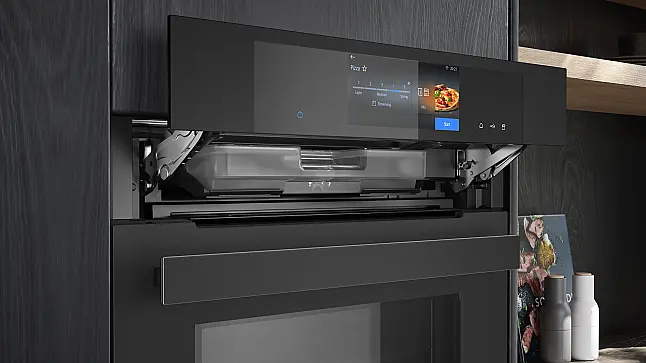 Siemens iQ700 Einbau-Backofen mit Mikrowellen- und Dampffunktion 60 x 60 cm Matt schwarz HN974GQM1 (Lager)
