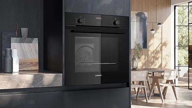 Siemens iQ300, Einbau-Backofen, 60 x 60 cm, Deep black inox HB213ABB3 (Lager/NB)