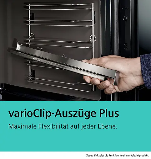 Siemens iQ700, Einbau-Dampfbackofen, 60 x 60 cm, Schwarz, Edelstahl HS958GED1 (Lager/NB)