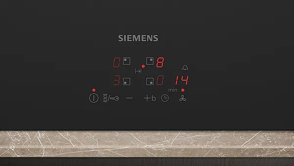 Siemens iQ300, Kochfeld mit Dunstabzug (Induktion), 80 cm, Mattschwarz ED81ABS16E (Lager)