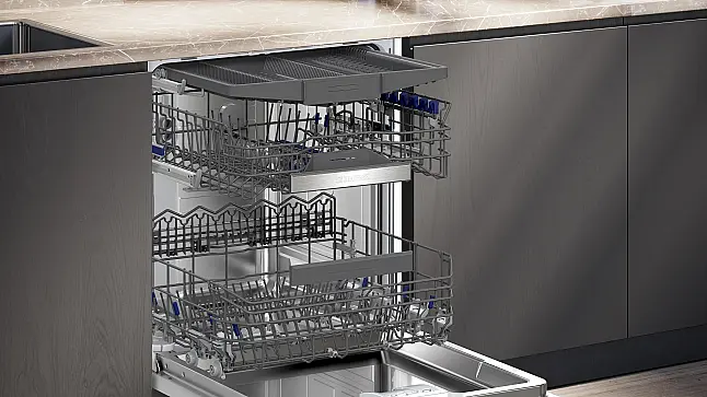 Siemens iQ500, Vollintegrierter Geschirrspüler, 60 cm, XXL, varioScharnier für besondere Einbausituationen SX95EX12CE (Ausstellungsstück 22+23)