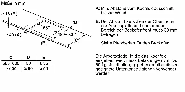 Siemens iQ300, Induktionskochfeld, 60 cm, Schwarz EH677HFC1E (Ausstellungsstück Koje TKC Mitte)