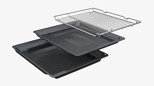 Siemens iQ700, Einbau-Backofen, 60 x 60 cm, Schwarz, Edelstahl HB736G1B1 (Lager)