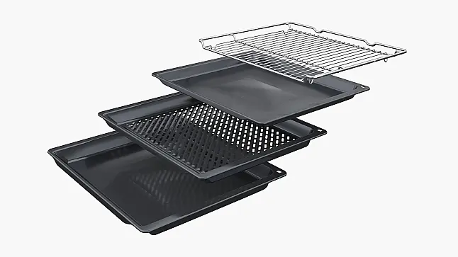 Siemens iQ700 Einbau-Backofen mit Mikrowellen- und Dampffunktion 60 x 60 cm Matt schwarz HN974GQM1 (Lager)