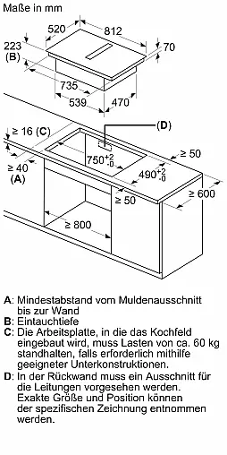 Siemens iQ700, Kochfeld mit Dunstabzug (Induktion), 80 cm, Mit Rahmen aufliegend EX870NX68E (Lager)