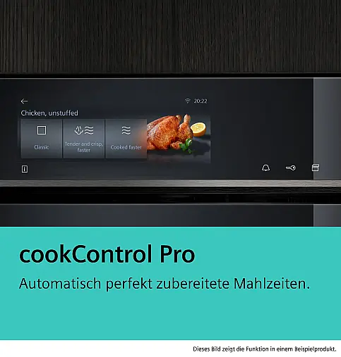 Siemens iQ700, Einbau-Kompaktdampfbackofen, 60 x 45 cm, Schwarz, Edelstahl CS958GDD1 (Lager/NB)