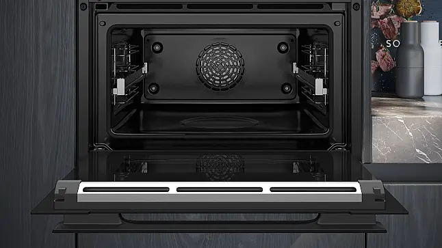 Siemens iQ700, Einbau-Kompaktbackofen, 60 x 45 cm, Schwarz, Edelstahl CB974GKB1 (Lager/NB)