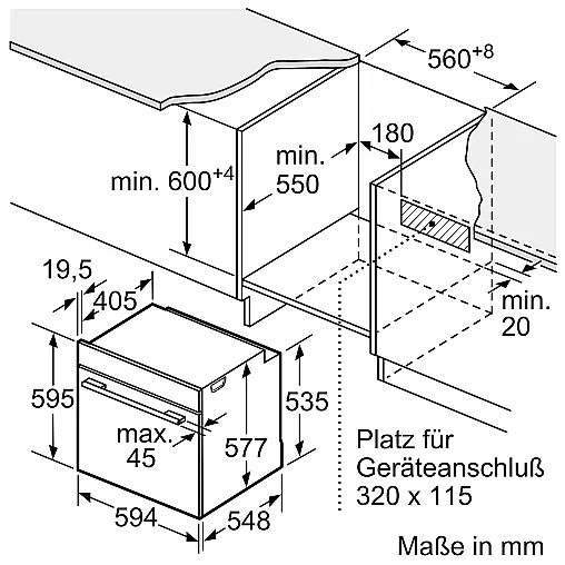 Siemens iQ700, Einbau-Backofen, 60 x 60 cm, Schwarz, Edelstahl HB736G1B1 (Lager)