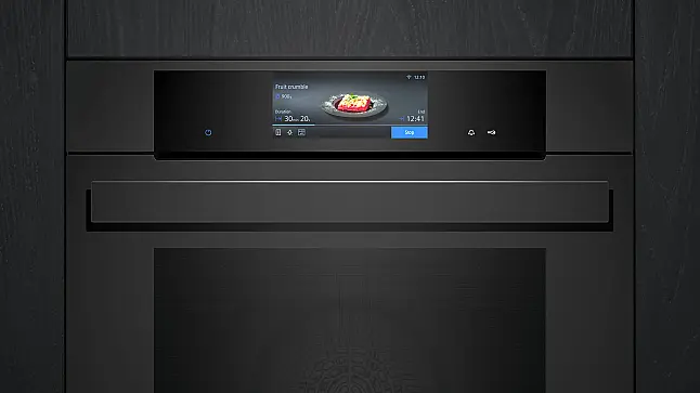 Siemens iQ700, Einbau-Backofen, 60 x 60 cm, Matt schwarz HB978GNM1 (Lager/NB)
