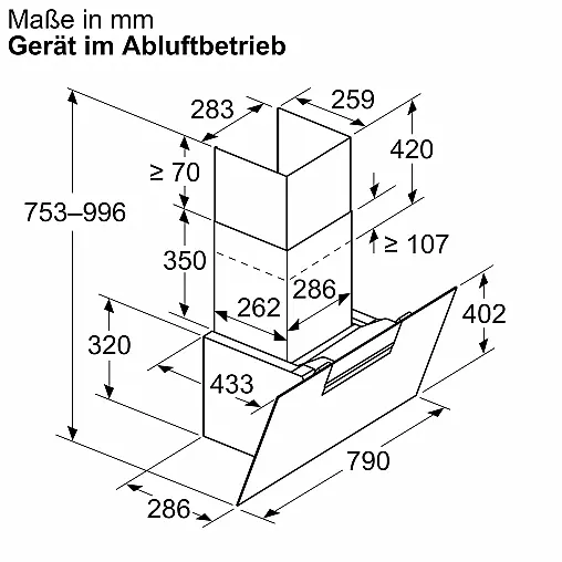 Neff 50, Wandesse, 80 cm, Klarglas Schwarz Bedruckt D85IFN1S0 (Ausstellungsstück)