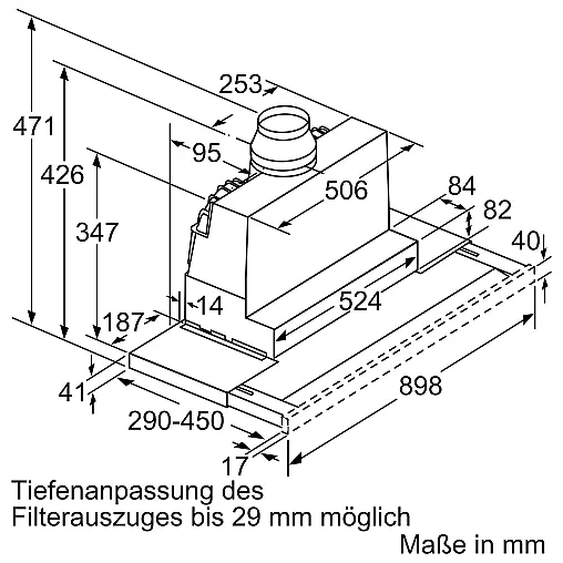 Siemens iQ500, Flachschirmhaube, 90 cm, Edelstahl LI97SA561S (Lager)