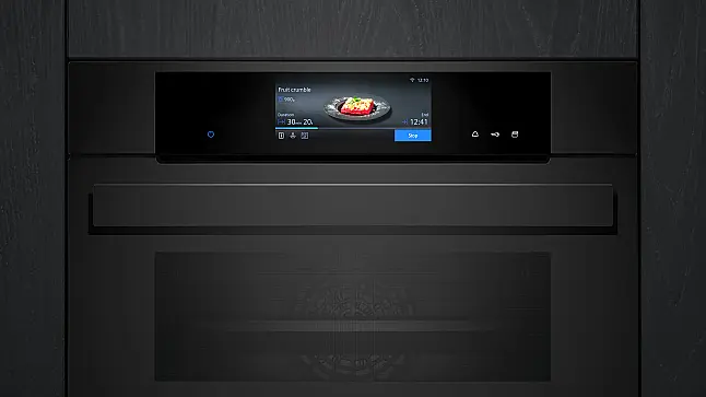 Siemens iQ700 Einbau-Kompaktdampfbackofen 60 x 45 cm Matt schwarz CS938GCM1 (Lager/NB)