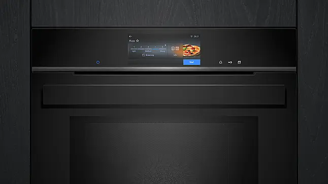 Siemens iQ700, Einbau-Dampfbackofen,60 x 60 cm, Schwarz, Edelstahl HS938GEB1 (Lager/NB)