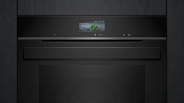 Siemens iQ700, Einbau-Backofen, 60 x 60 cm, Schwarz, Edelstahl HB936GCB1 (Lager/NB)