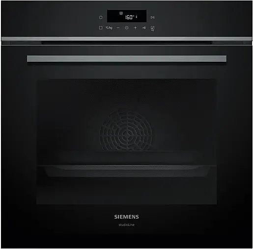 Siemens iQ300, Einbau-Backofen, 60 x 60 cm, Schwarz, Edelstahl HB472G0B3 (AS 04+09)
